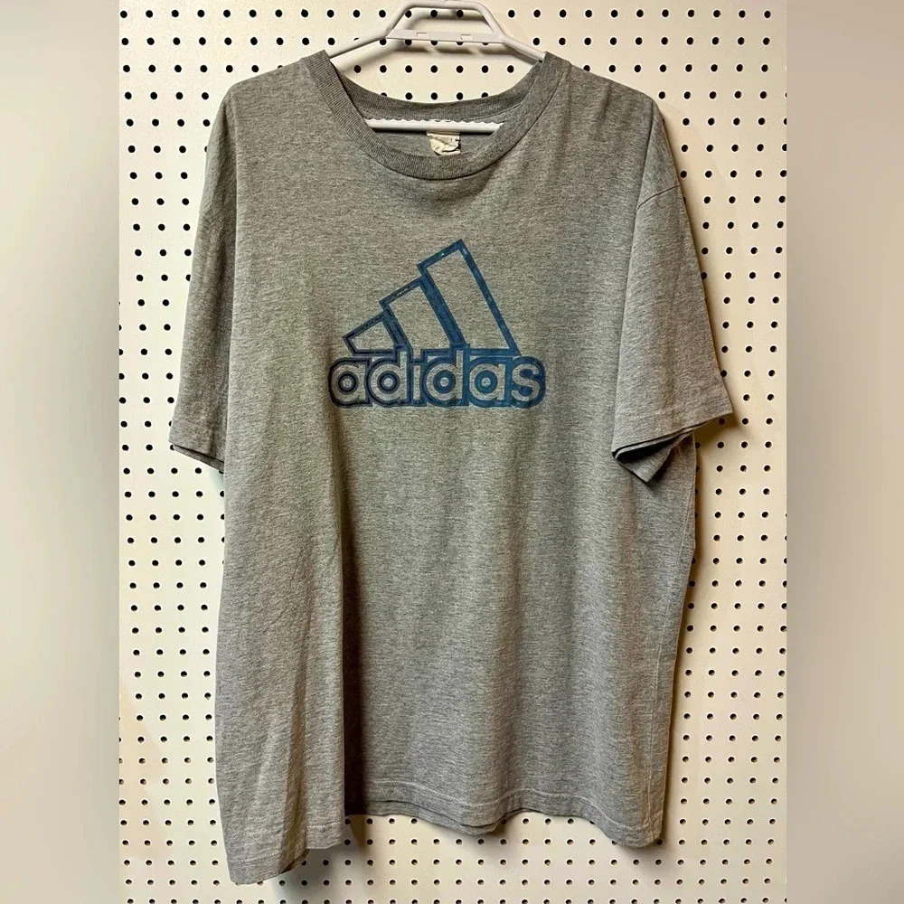 Vintage  Mens Adidas Shirt Grey XL